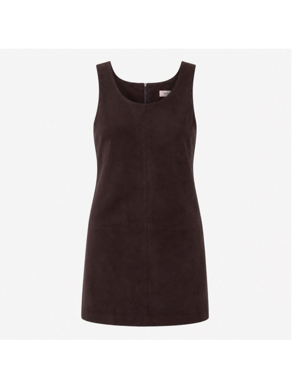Frankie Shop Burgundy Faux Suede Mini Shift Dress XS/S